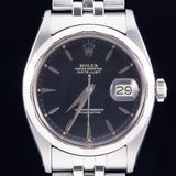 ROLEX DATEJUST Ref.1603 Bamboo Bezel Black Gilt Dial