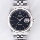 ROLEX DATEJUST Ref.1603 Bamboo Bezel Black Gilt Dial