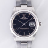 ROLEX OYSTER PERPETUAL DATE Ref.1500 Black Gilt Dial