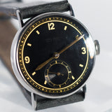 ULYSSE NARDIN Black Gilt Dial 1930's