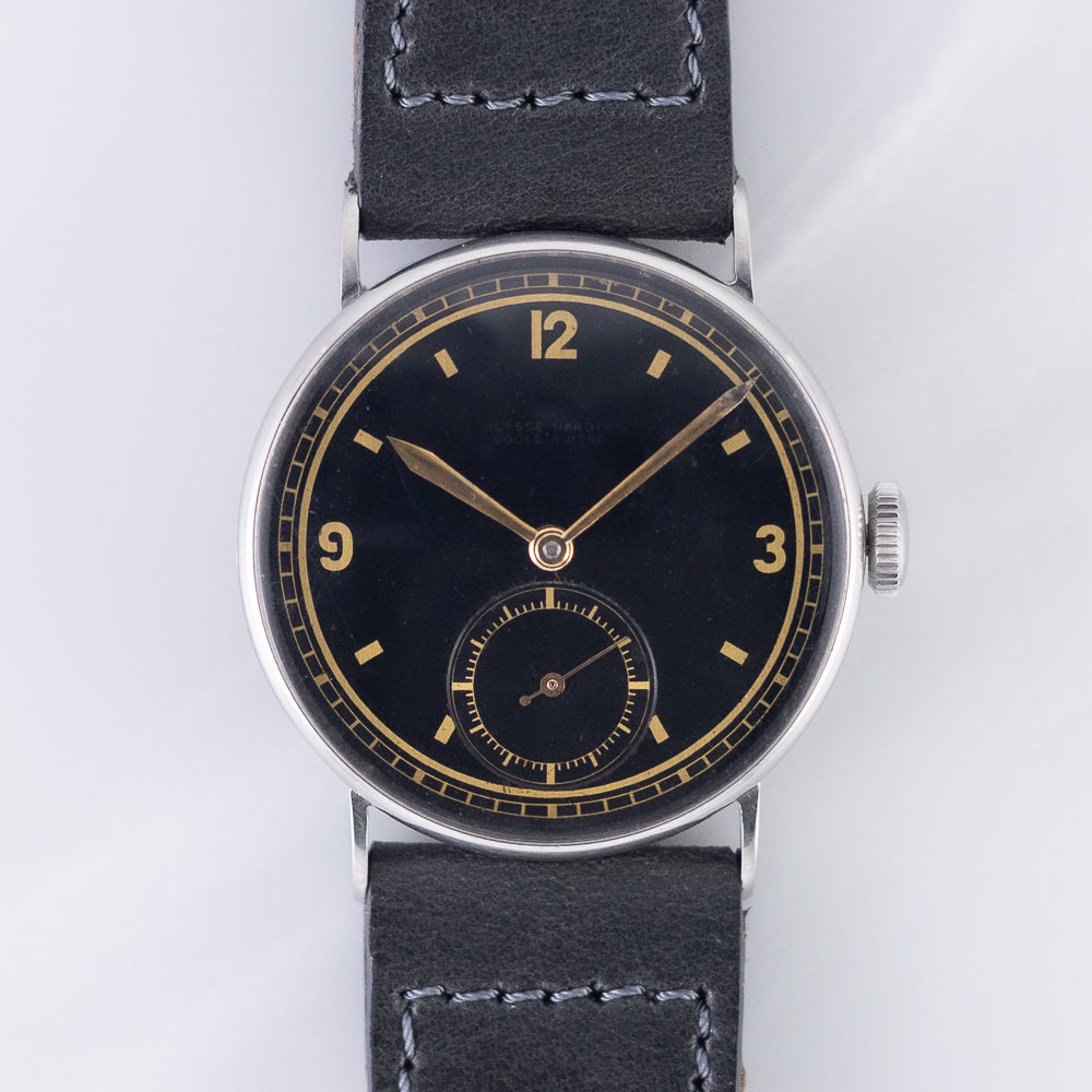 ULYSSE NARDIN Black Gilt Dial 1930's