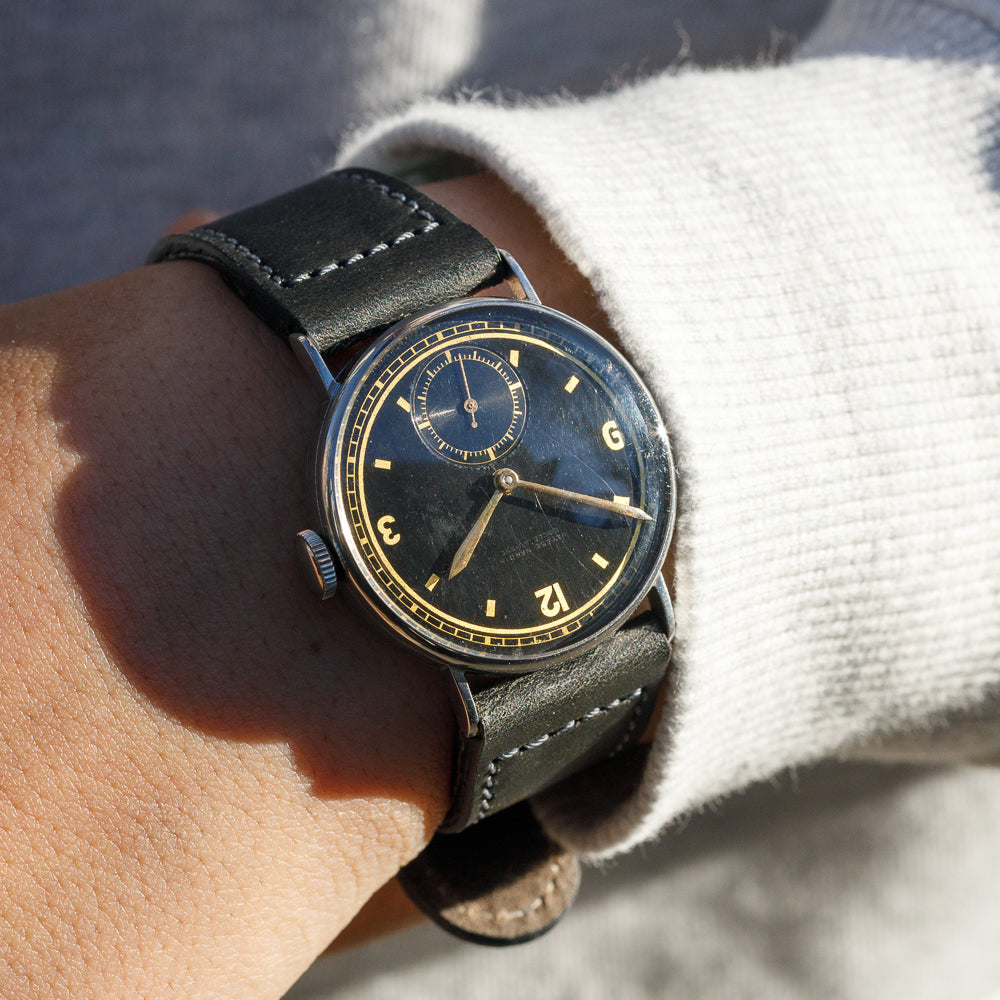 ULYSSE NARDIN Black Gilt Dial 1930's – TIMEANAGRAM