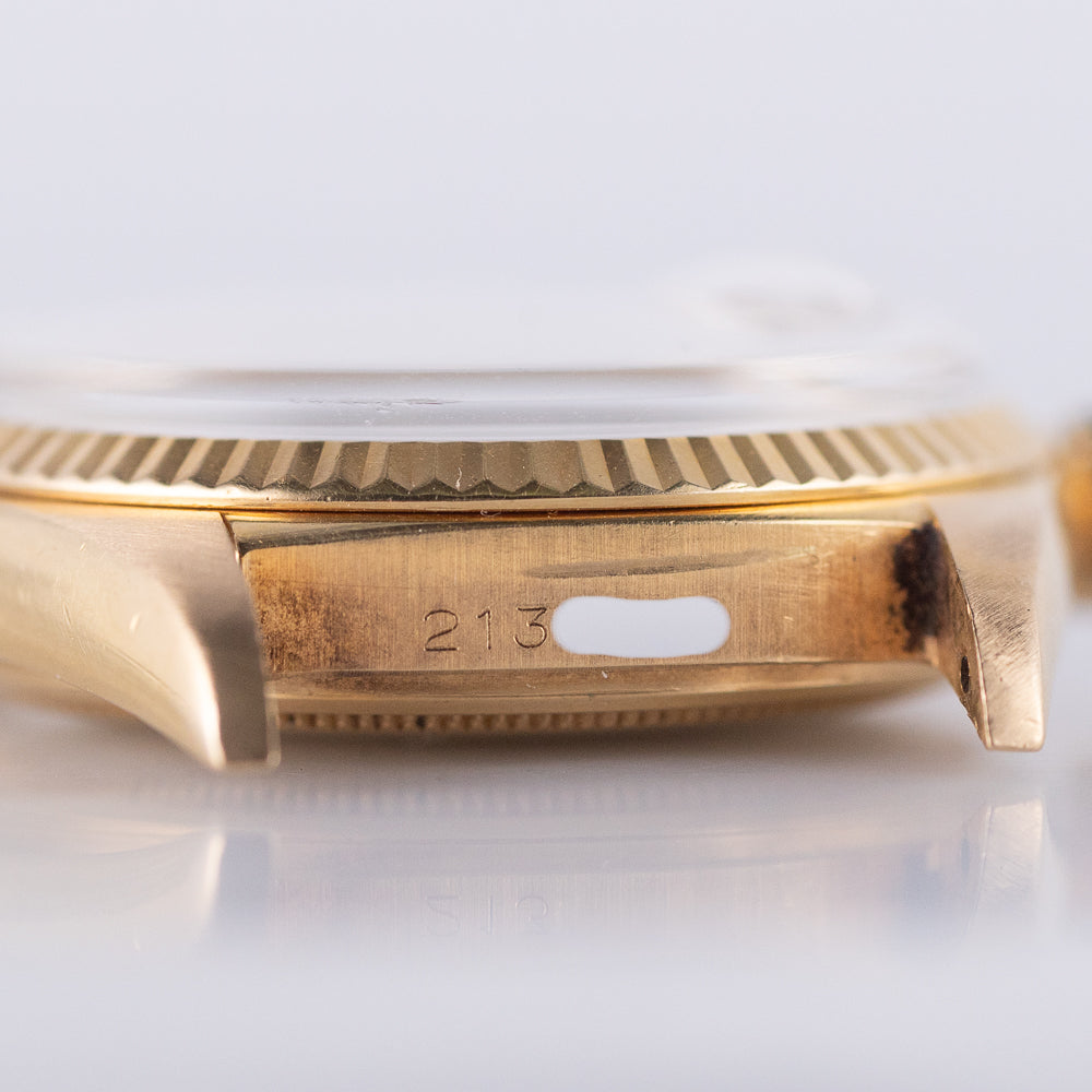 ROLEX DATEJUST Ref.1601 Linen Dial 18K Yellow Gold