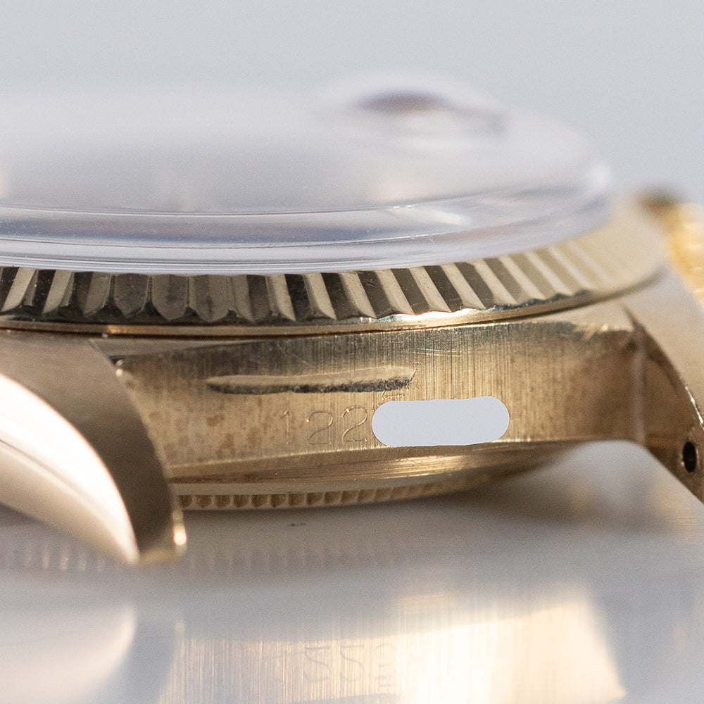 ROLEX DATEJUST Ref.1601 14K Yellow Gold Black Gilt DOORSTOP Dial