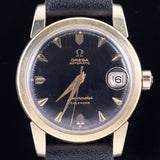 OMEGA Seamaster Calendar Black Gilt Dial Ref.2849 10SC mint　