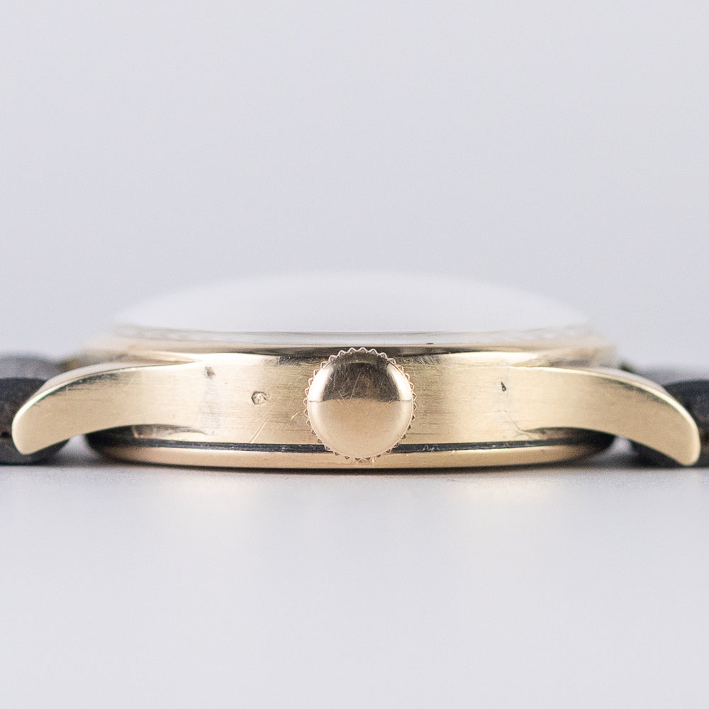 IWC Calatrava Cal.83 14KYG Earliest Screw-in Case Back 1939 w.Extract from the Archives