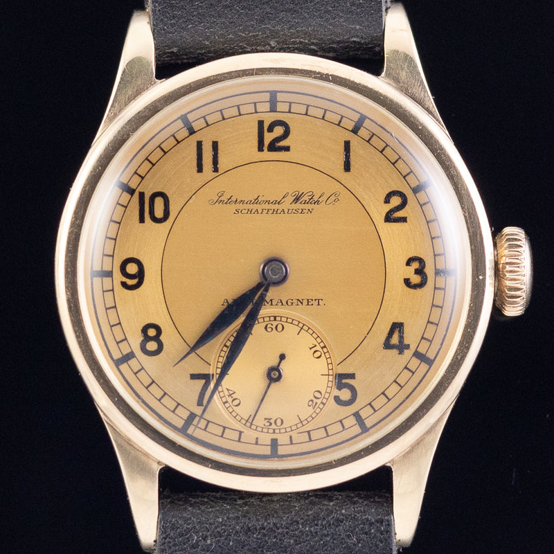 IWC Calatrava Cal.83 14KYG Earliest Screw-in Case Back 1939 w
