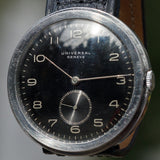 UNIVERSAL GENEVE OVERSIZE 40mm DISCO VOLANTE 1930's