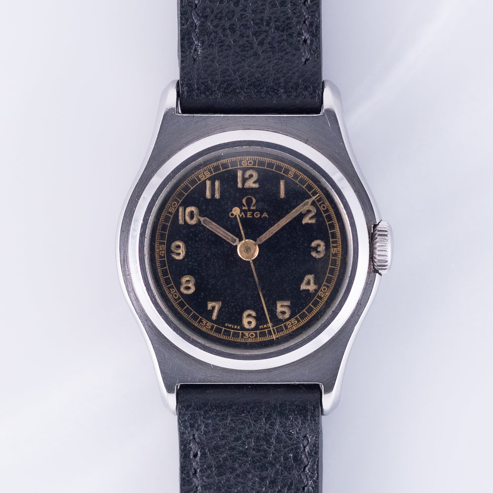 OMEGA Ref.389 Tre-Tacche Black Gilt Dial