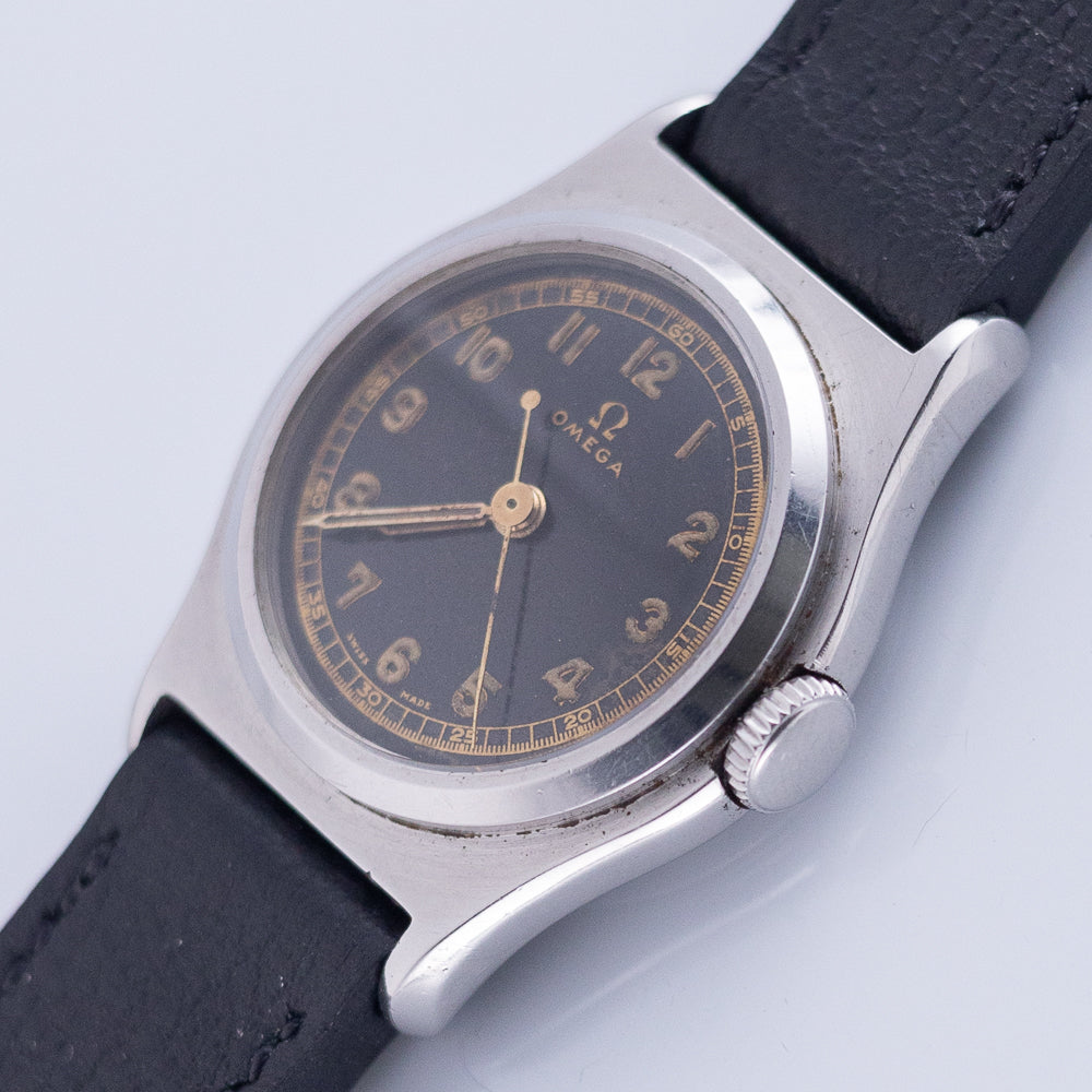 OMEGA Ref.389 Tre-Tacche Black Gilt Dial