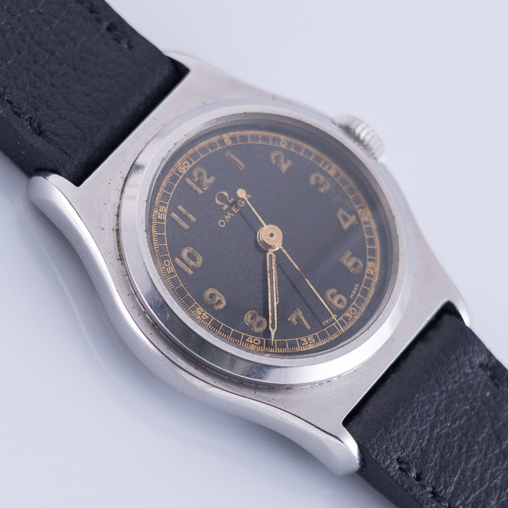 OMEGA Ref.389 Tre-Tacche Black Gilt Dial