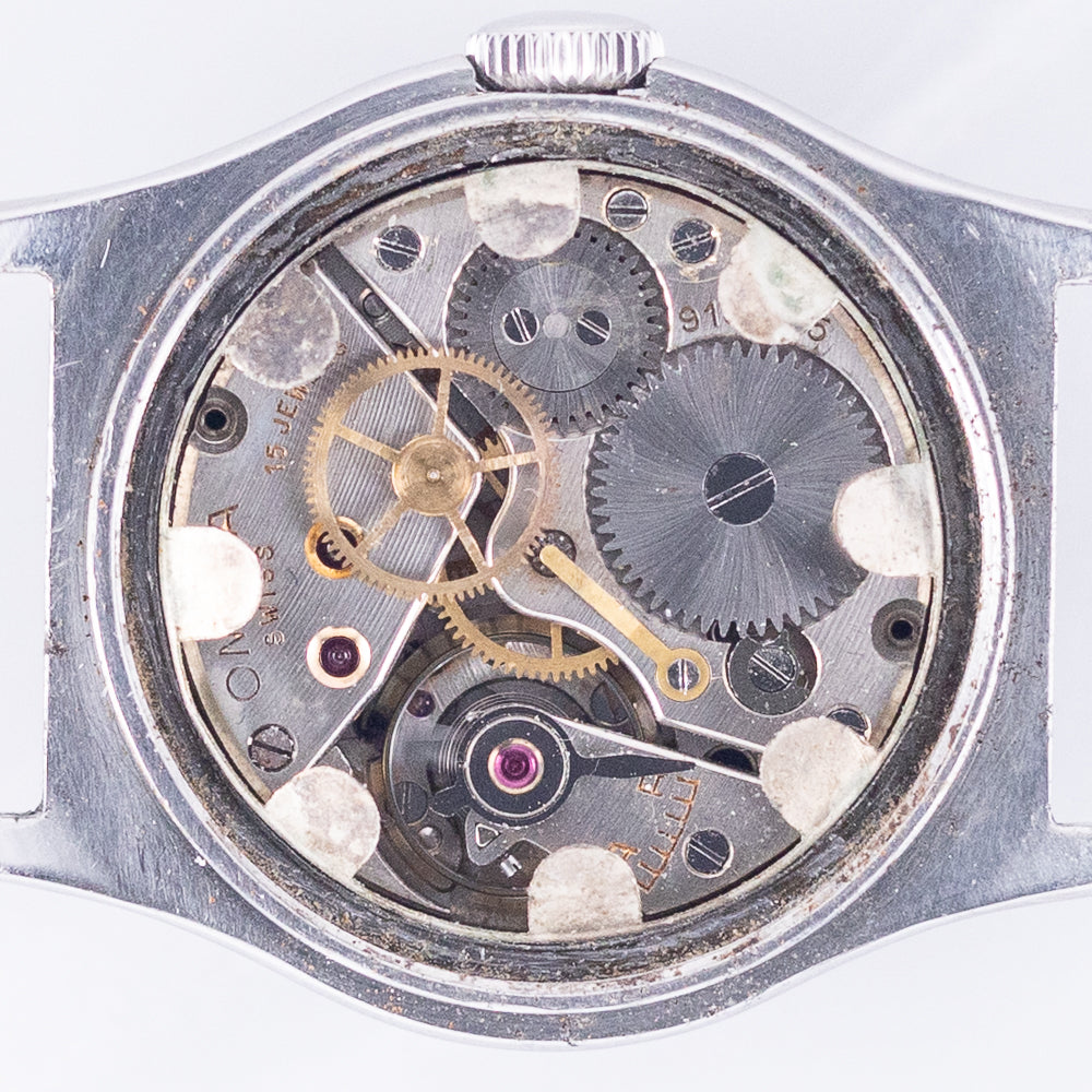 OMEGA Ref.389 Tre-Tacche Black Gilt Dial