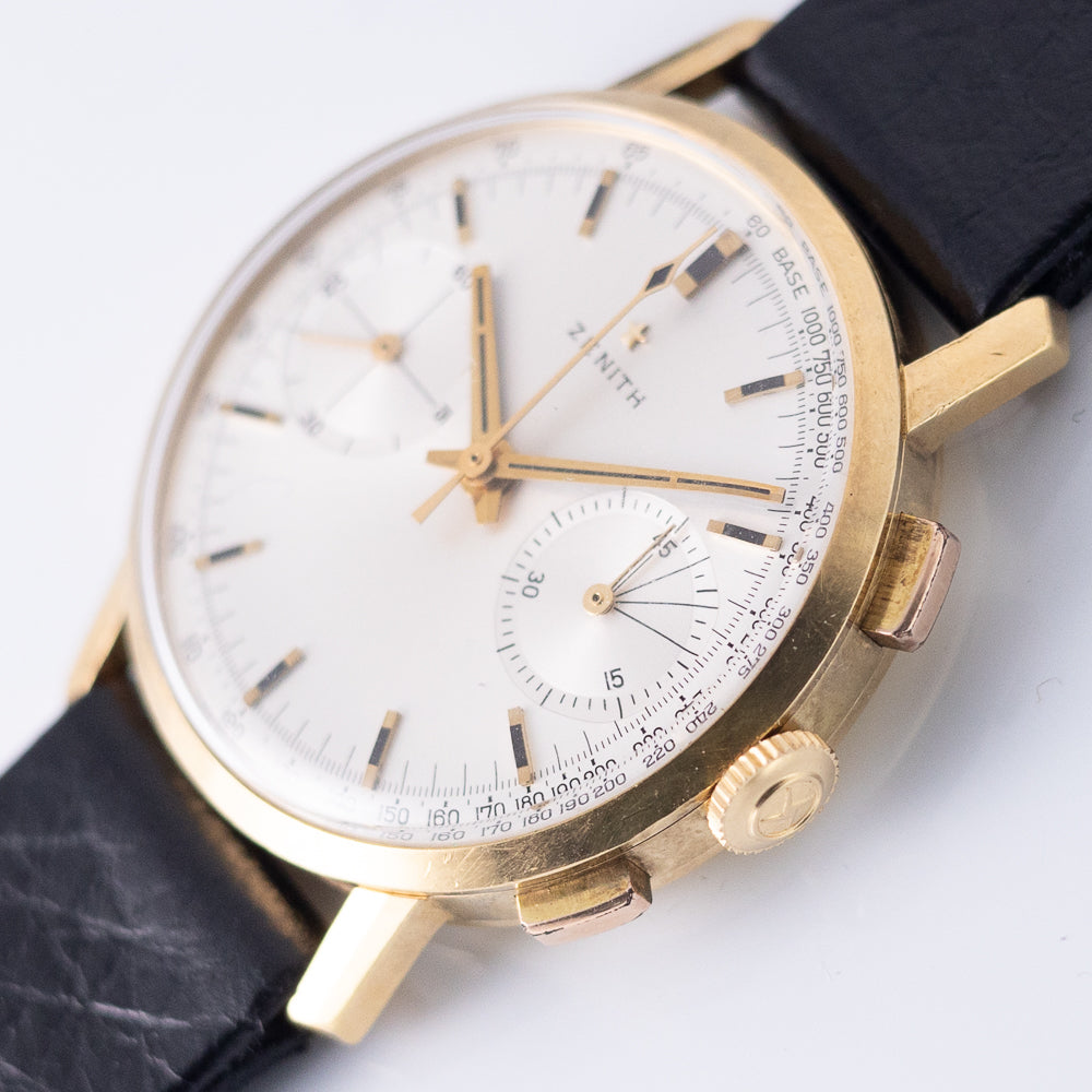 ノーマル+金字 ZENITH Cal.146DP Chronograph 18K Yellow Gold – TIMEANAGRAM