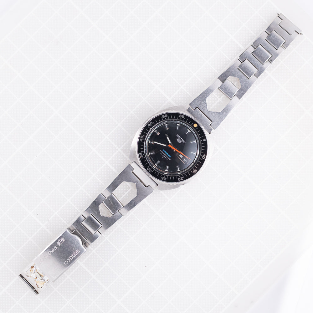 セイコー5スポーツ6106-8510ハック機能付 1969年製ビンテージ 稼働品 SEIKO 5 SPORTS REF.6106-8510 – TIMEANAGRAM