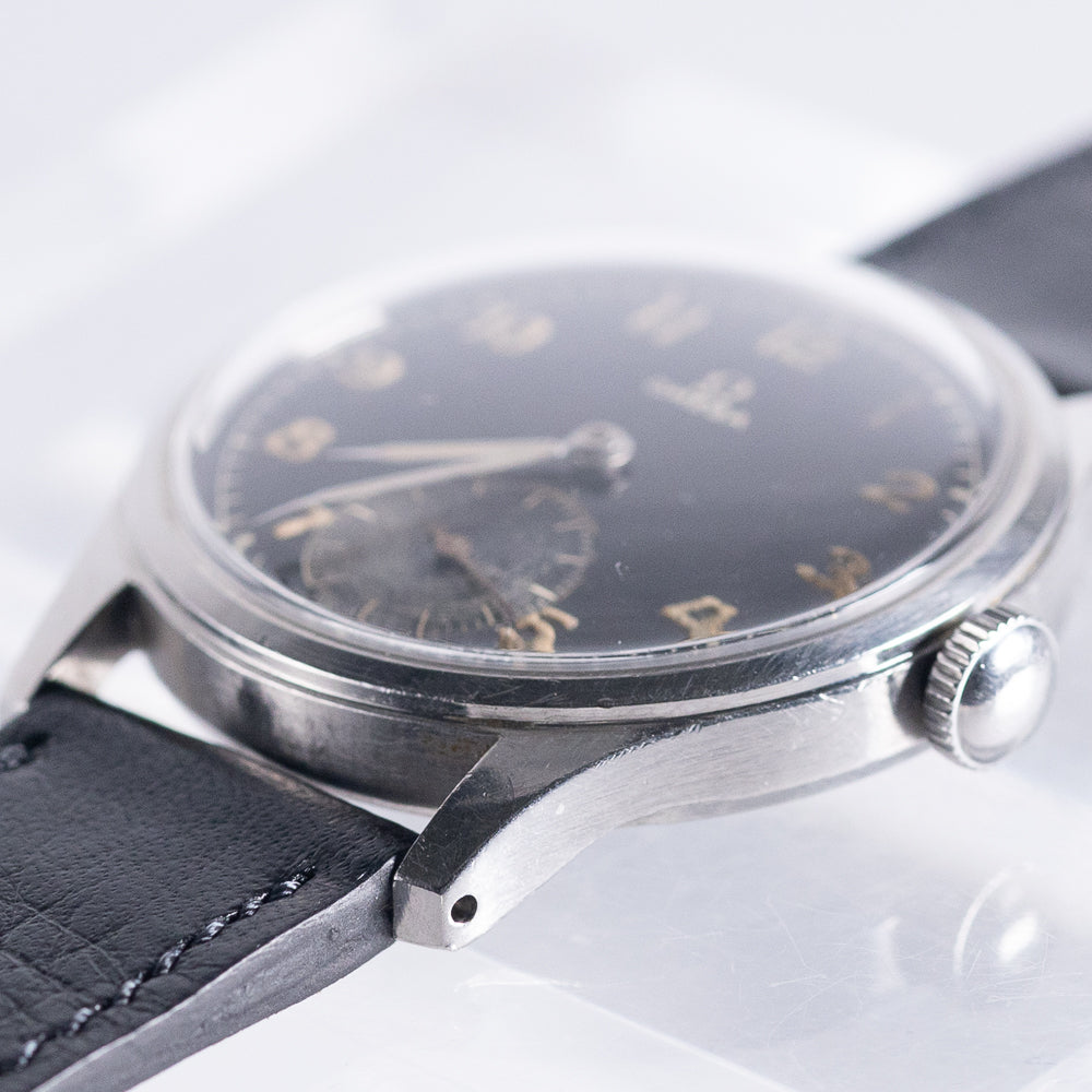 OMEGA SUVERAN Black Gilt Dial Ref.2400-7