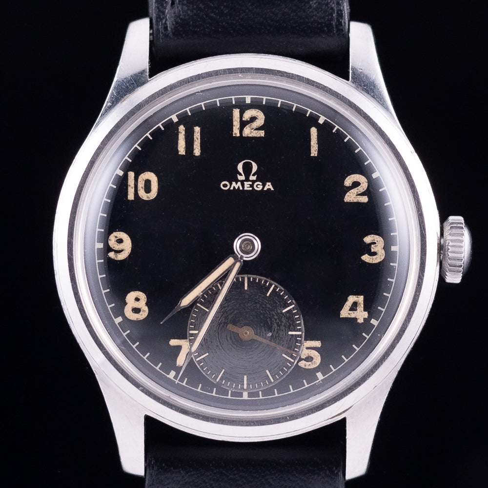 OMEGA SUVERAN Black Gilt Dial Ref.2400-7