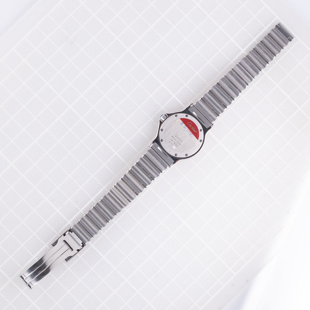 CARTIER LM SANTOS OCTAGON Ref.187902 NOS W.BOX&PAPER
