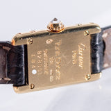 CARTIER PM Mini TANK Louis Cartier Pave Diamond Bezel Ref.828001