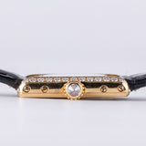 CARTIER PM Mini TANK Louis Cartier Pave Diamond Bezel Ref.828001