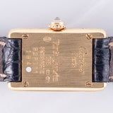 CARTIER PM Mini TANK Louis Cartier Pave Diamond Bezel Ref.828001