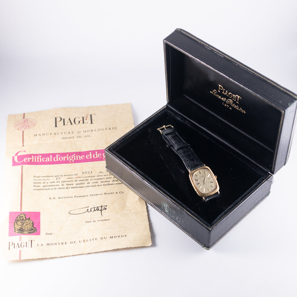 PIAGET Bark Dial Ref.9251 w.BOX and Paper