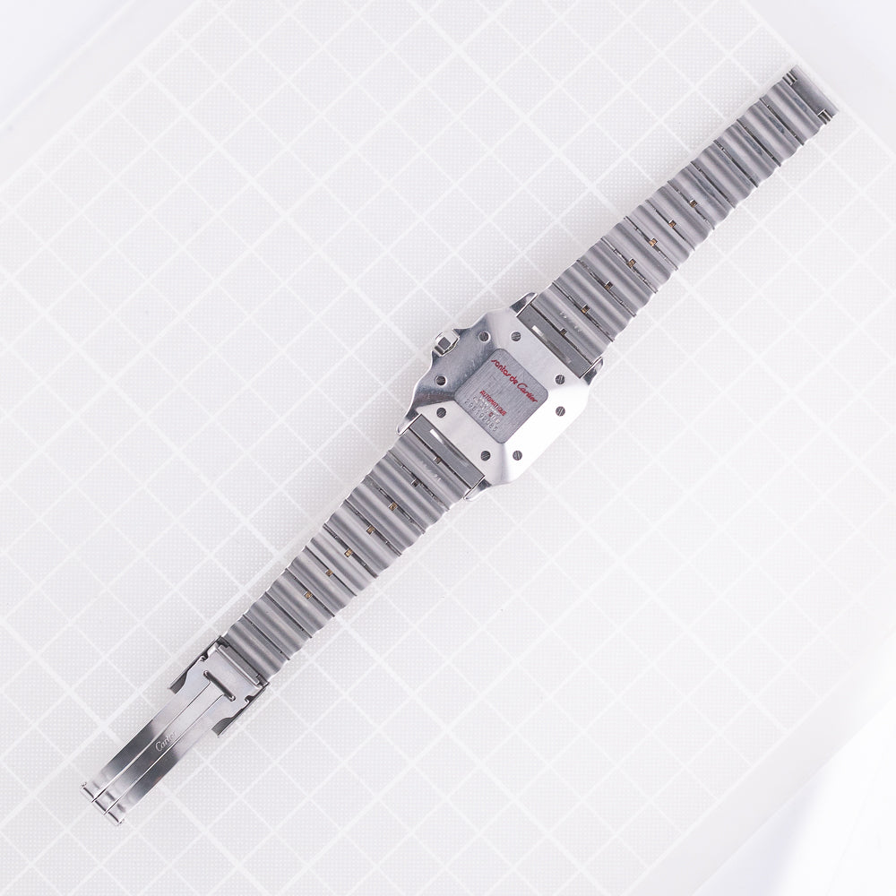 CARTIER LM Santos Ref.2961 AUTOMATIC Godron Bracelet MINT CONDITION