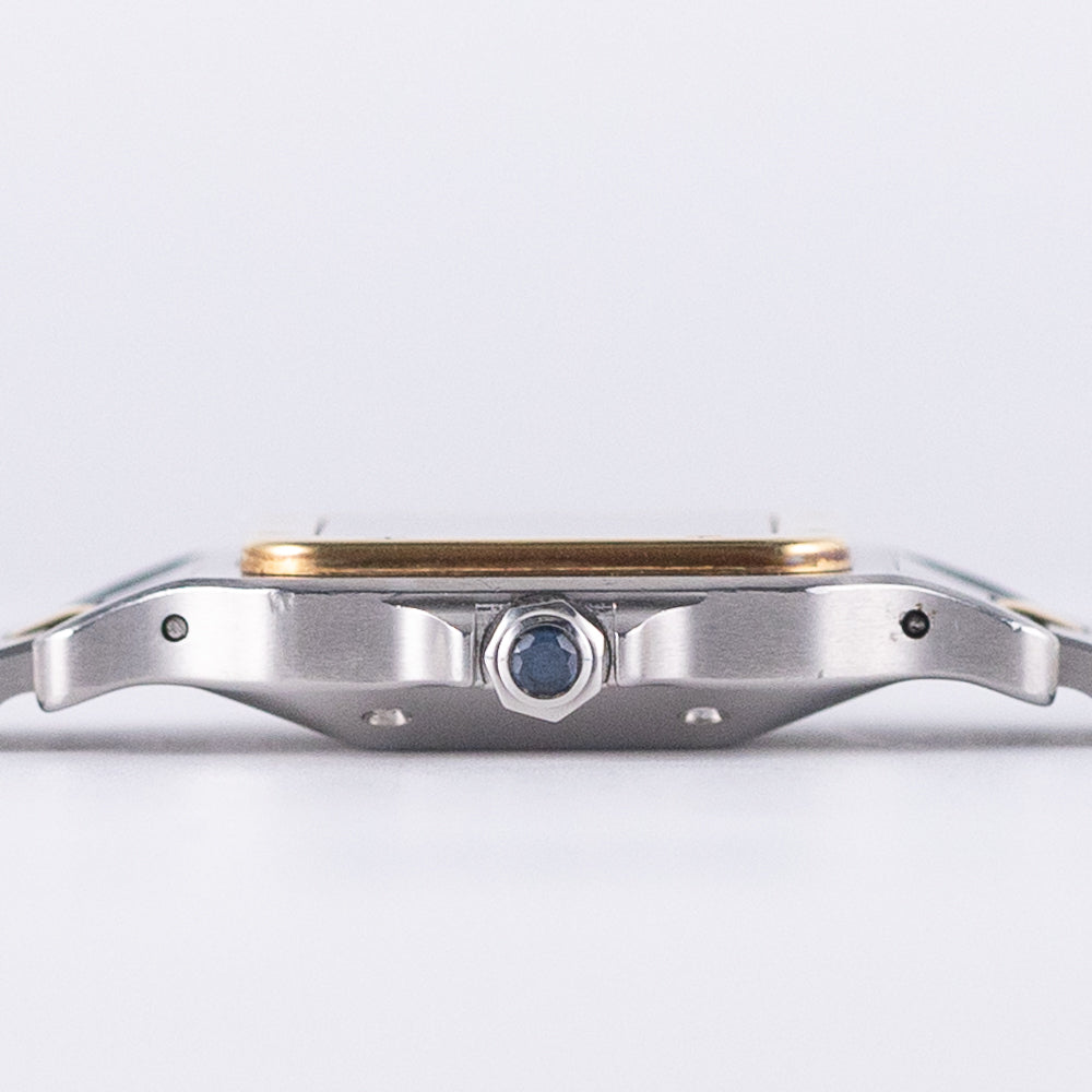 CARTIER LM Santos Ref.2961 AUTOMATIC Godron Bracelet MINT CONDITION