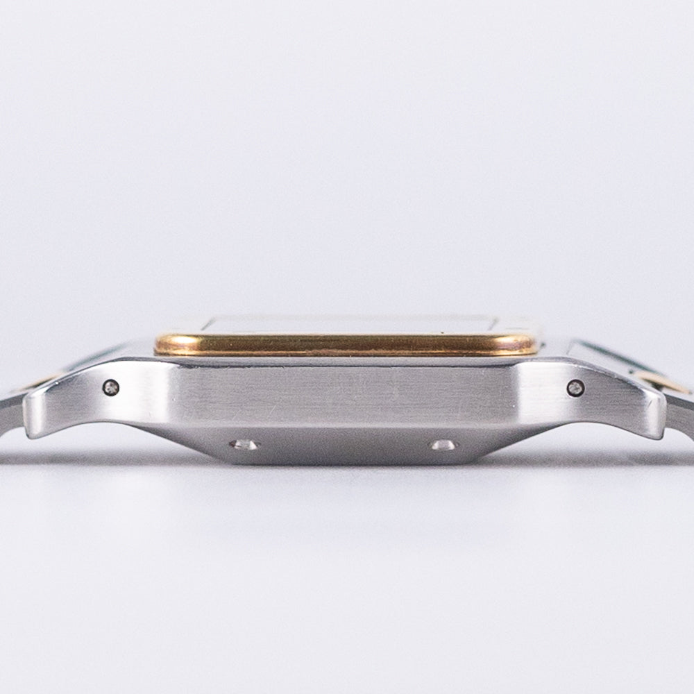 CARTIER LM Santos Ref.2961 AUTOMATIC Godron Bracelet MINT CONDITION