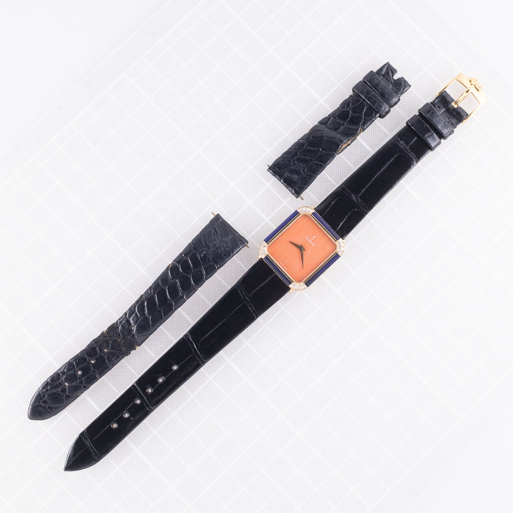 CORUM Coral Dial Lapis Lazuli Bezel Ref.27538 w.BOX