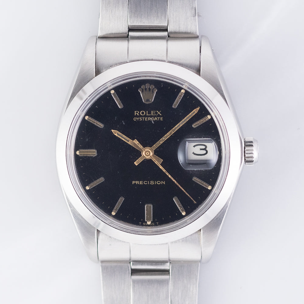 ROLEX OYSTERDATE Ref.6694 Black Mirror Dial