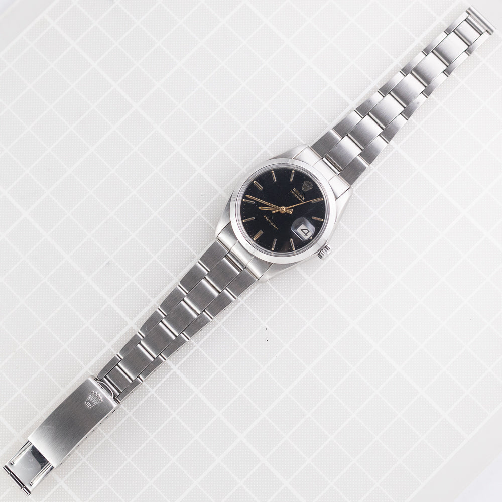 ROLEX OYSTERDATE Ref.6694 Black Mirror Dial