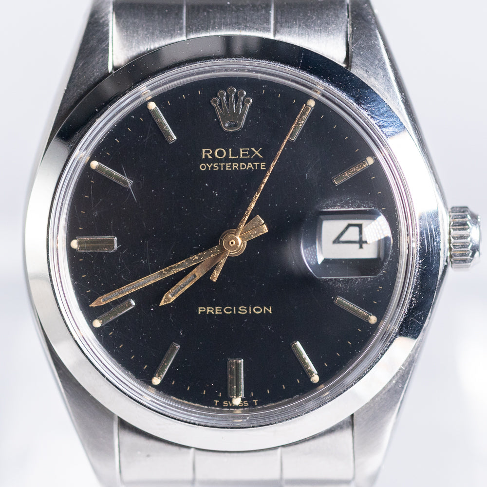 ROLEX OYSTERDATE Ref.6694 Black Mirror Dial