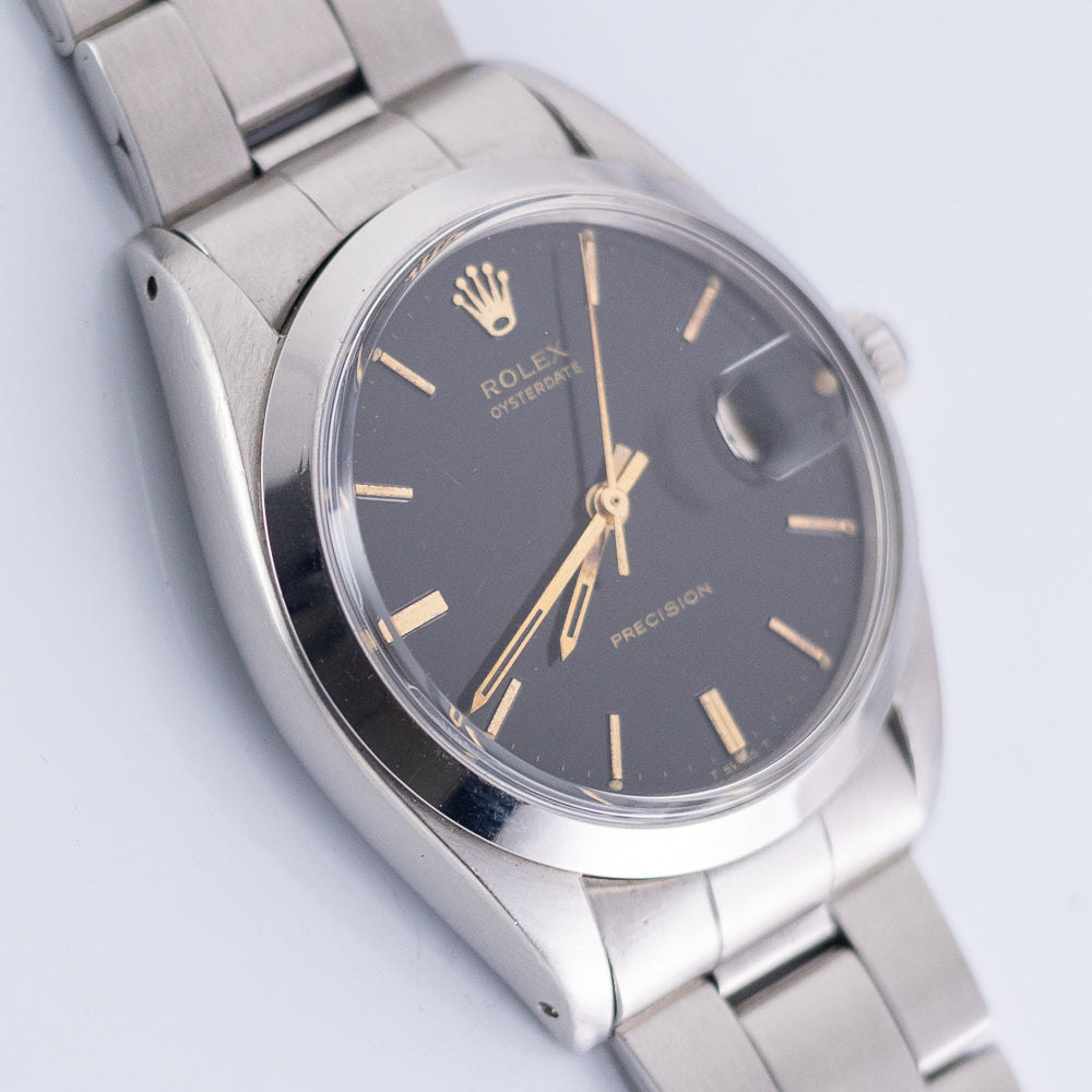 ROLEX OYSTERDATE Ref.6694 Black Mirror Dial