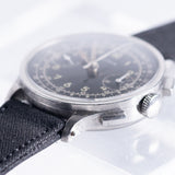 CYMA Black Gilt Dial Cylinder Case Valjoux 22