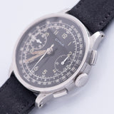 CYMA Black Gilt Dial Cylinder Case Valjoux 22