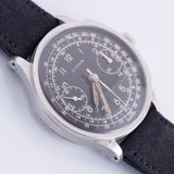 CYMA Black Gilt Dial Cylinder Case Valjoux 22