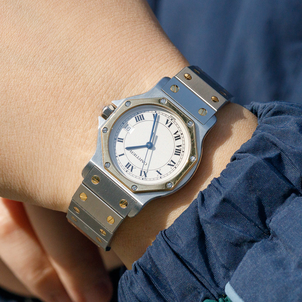 CARTIER LM SANTOS OCTAGON Ref.187902 W.BOX