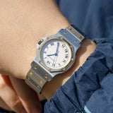 CARTIER LM SANTOS OCTAGON Ref.187902 W.BOX