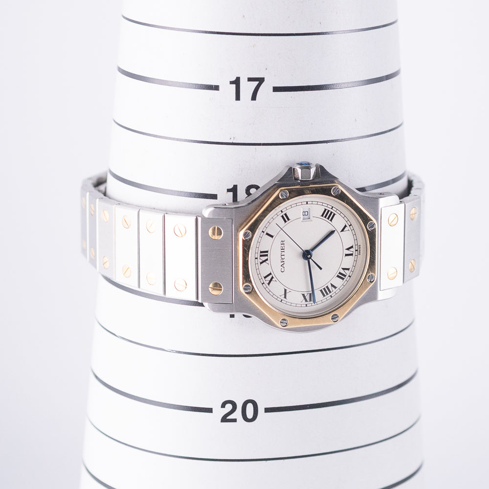 CARTIER LM SANTOS OCTAGON Ref.187902 W.BOX