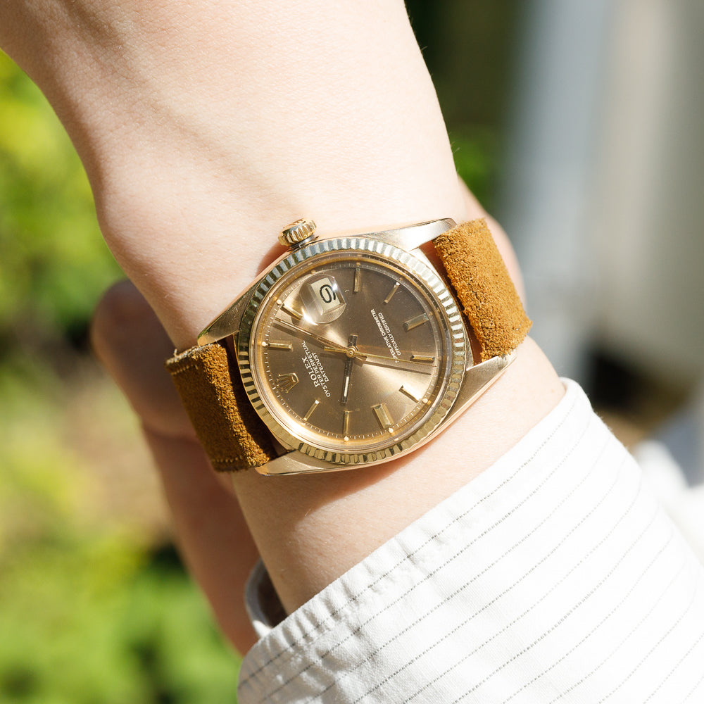 ROLEX DATEJUST Ref.1601 Brown Dial 18K Yellow Gold
