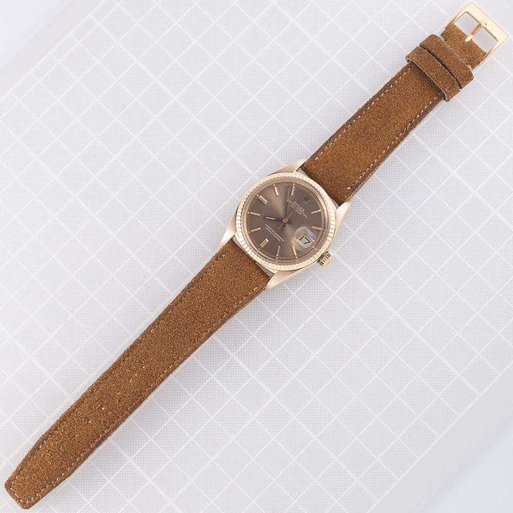 ROLEX DATEJUST Ref.1601 Brown Dial 18K Yellow Gold