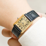 CARTIER LM Must TANK 1st Gold Dial