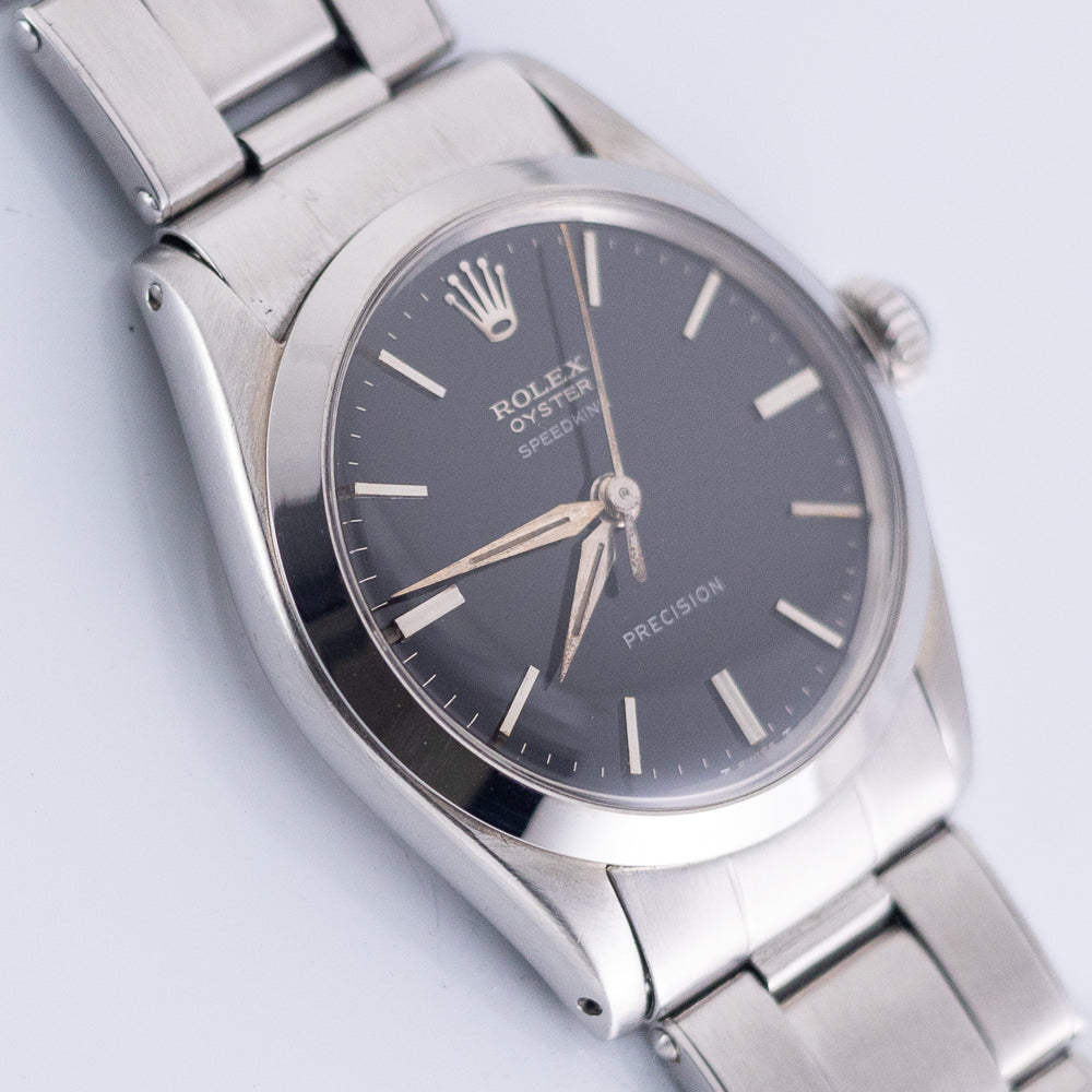 ROLEX OYSTER SPEEDKING Black Gilt Dial Ref.6430