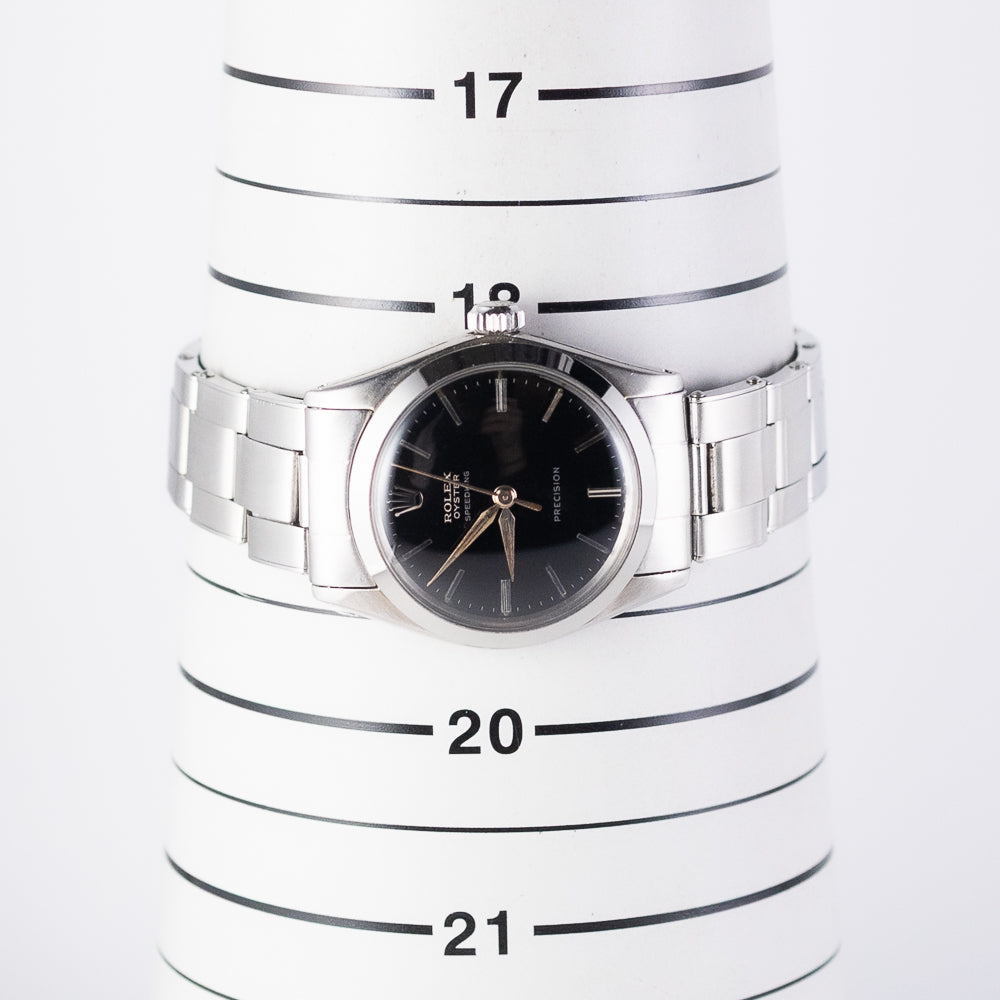 ROLEX OYSTER SPEEDKING Black Gilt Dial Ref.6430