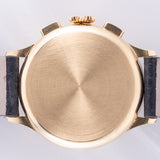 LONGINES Cal.13ZN Chronograph Black Gilt Dial 18K Yellow Gold