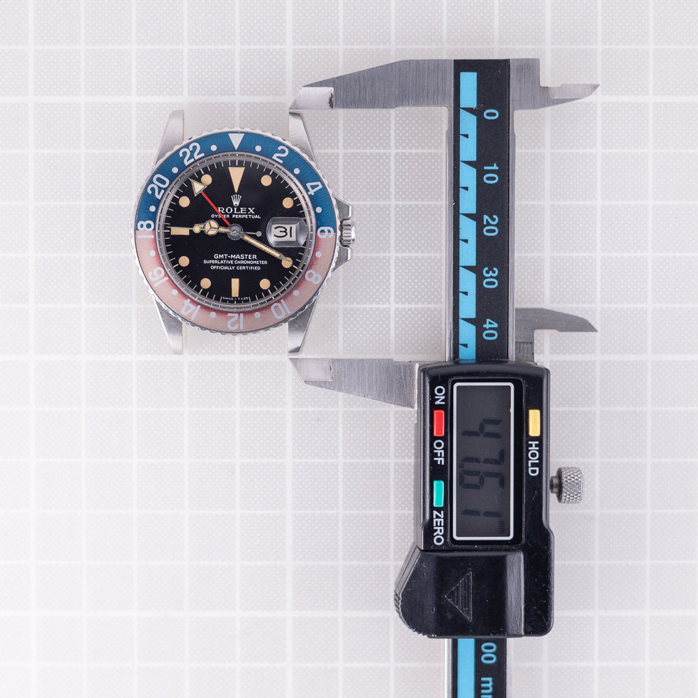 ROLEX GMT-MASTER Ref.1675 matte MK1 pumpkin Lume w.BOX and paper