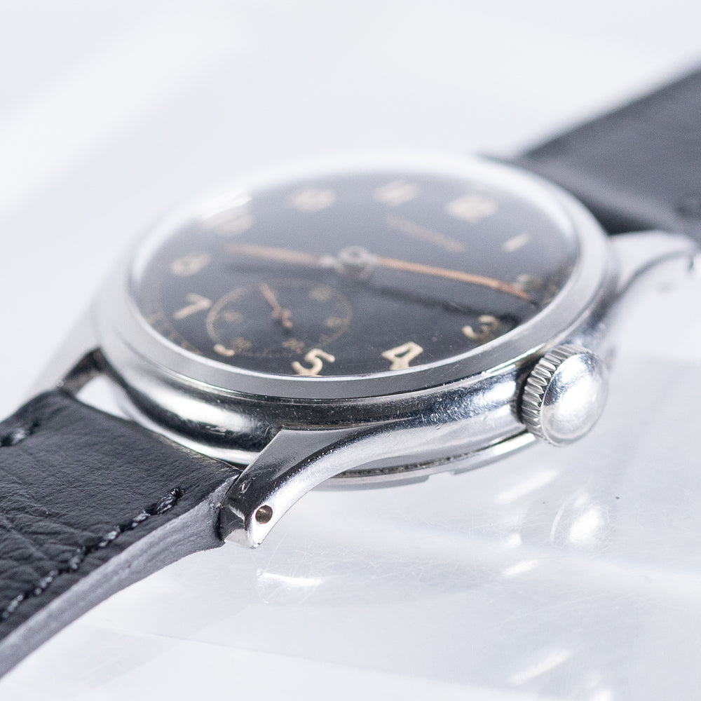 LONGINES “SEI-TACCHE” BLACK GILT DIAL Cal.10.68Z