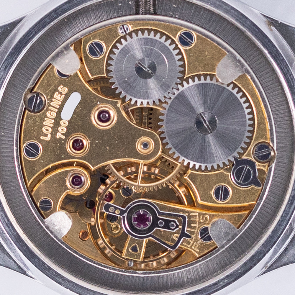 LONGINES “SEI-TACCHE” BLACK GILT DIAL Cal.10.68Z