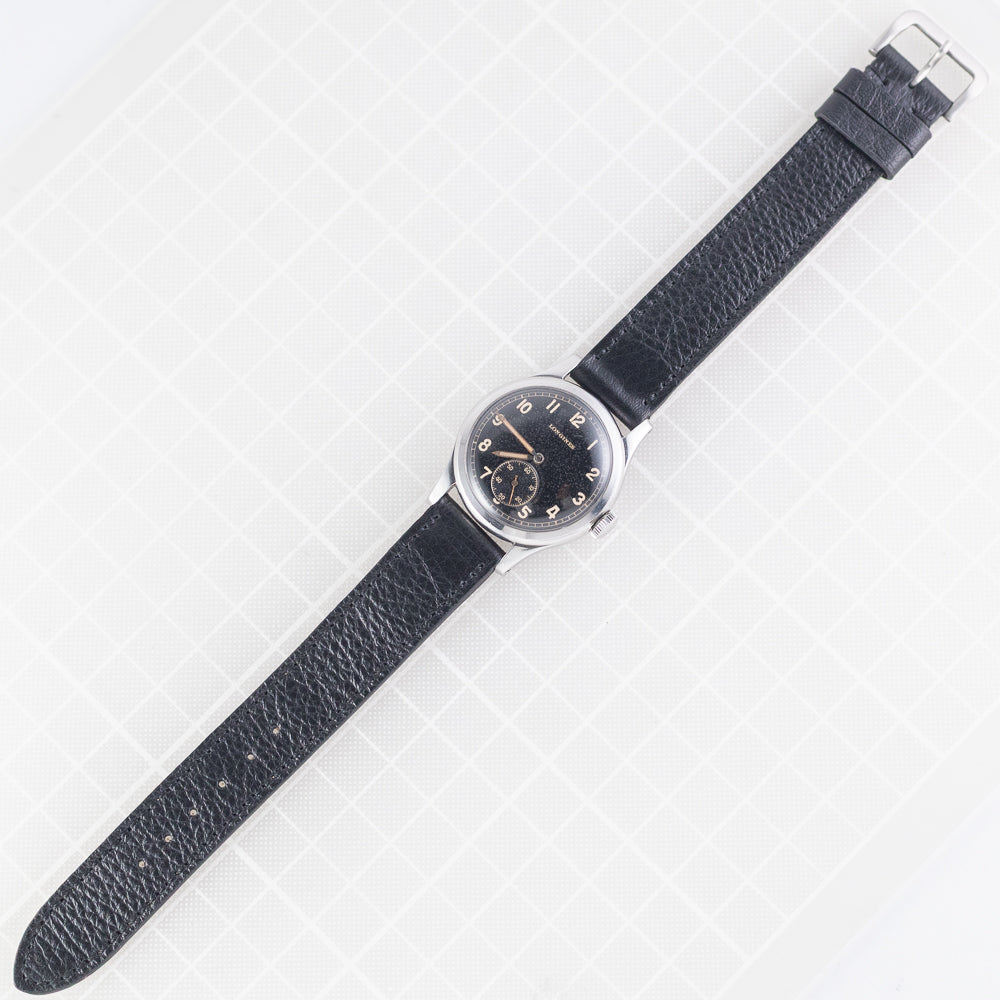 LONGINES “SEI-TACCHE” BLACK GILT DIAL Cal.10.68Z