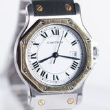 CARTIER LM SANTOS OCTAGON Automatic Ref.2966 NO Crack Dial